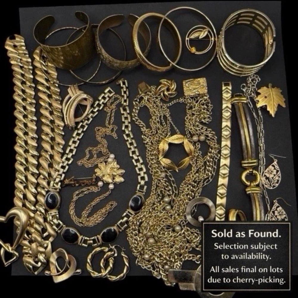 Layer Bar™ 1 LB Necklace Chains Discovery Lot Mixed Gold Silver Reseller - Picture 2 of 10